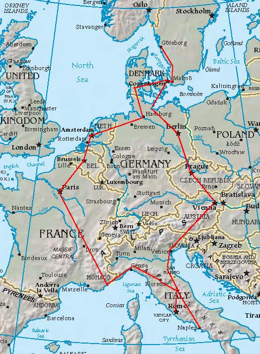 europe map